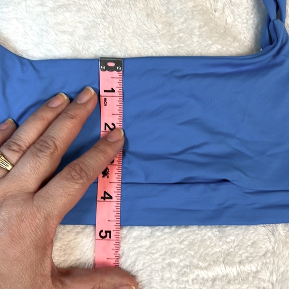 NWT Free People Toast Swim bathing suit cut out Bikini Top Sm Color ocean blue - Picture 13 of 13